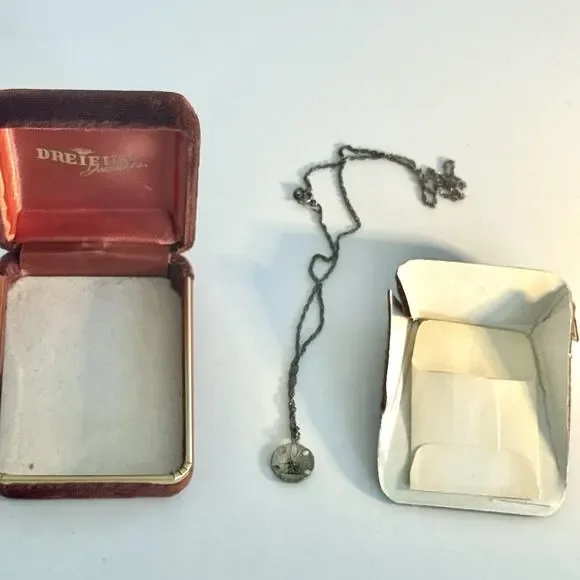 Vintage Sterling Silver Sand Dollar Pendant Necklace Beach Nautical Jewelry - Picture 10 of 16